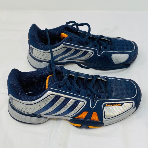 ADIDAS Barricade**Navy Sneakers US 2.5Y and 3Y $90 - Picture 3 of 5